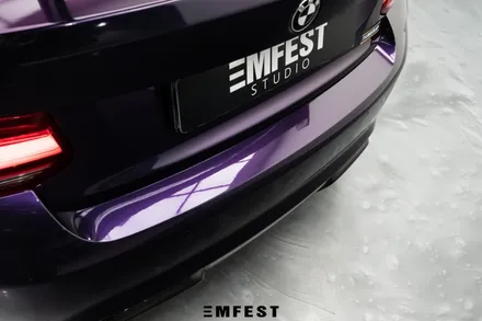 강남랩핑 BMW F87 M2컴페티션전체랩핑 이노즈텍 미드나잇퍼플로 보라돌이 만들기! / 용인시 처인구 포곡읍