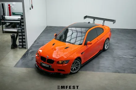 용인랩핑 BMW E92M3전체랩핑 엠페스트디자인 마그마오렌지 / 용인시 처인구 포곡읍