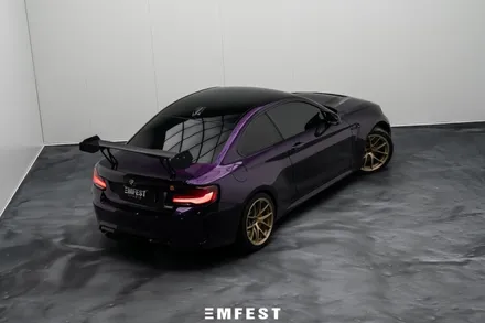 강남랩핑 BMW F87 M2컴페티션전체랩핑 이노즈텍 미드나잇퍼플로 보라돌이 만들기! / 용인시 처인구 포곡읍