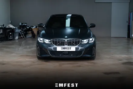 [엠페스트] 인천랩핑 엠페스트스튜디오! BMW G20 M340i전체랩핑 에이버리 사틴블랙락그레이메탈릭 추천 / 용인시 처인구 포곡읍