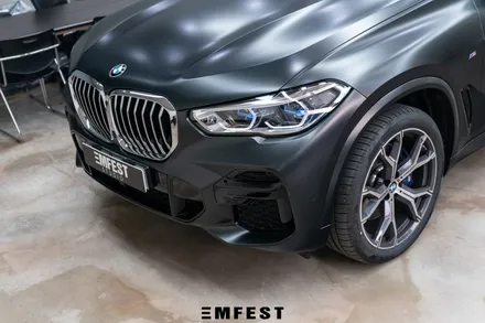 청라랩핑 BMW G05 X5전체랩핑 에이버리 사틴블랙락그레이메탈릭 / 용인시 처인구 포곡읍