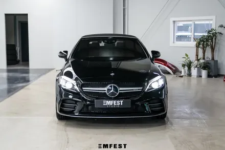 분당랩핑 벤츠 W205 C43AMG카브리올레전체랩핑 이노즈텍 메탈릭 펄화이트 / 용인시 처인구 포곡읍