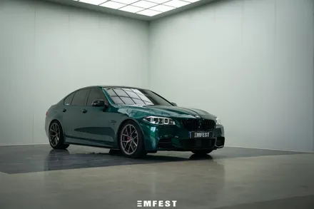 BMW F10 530d전체랩핑 엠페스트디자인 아일오브맨그린 / 용인시 처인구 포곡읍