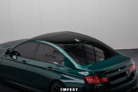BMW F10 530d전체랩핑 엠페스트디자인 아일오브맨그린 / 용인시 처인구 포곡읍