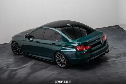 BMW F10 530d전체랩핑 엠페스트디자인 아일오브맨그린 / 용인시 처인구 포곡읍