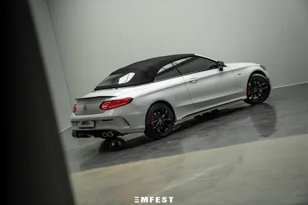 분당랩핑 벤츠 W205 C43AMG카브리올레전체랩핑 이노즈텍 메탈릭 펄화이트 / 용인시 처인구 포곡읍