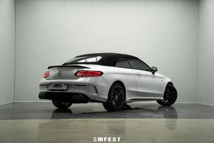 분당랩핑 벤츠 W205 C43AMG카브리올레전체랩핑 이노즈텍 메탈릭 펄화이트 / 용인시 처인구 포곡읍