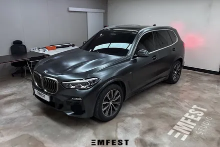 인천랩핑 BMW G05 X5전체랩핑 에이버리 사틴블랙락그레이메탈릭 시공후기 / 용인시 처인구 포곡읍
