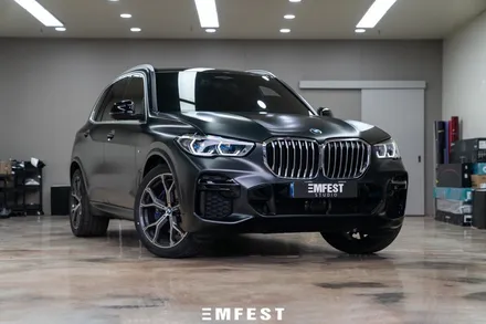 청라랩핑 BMW G05 X5전체랩핑 에이버리 사틴블랙락그레이메탈릭 / 용인시 처인구 포곡읍