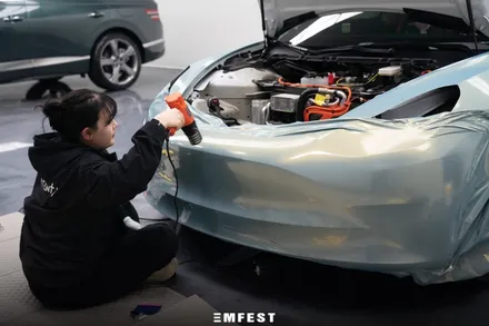 안양랩핑 테슬라 모델3전체랩핑 이노즈텍 어반뱀부 시공후기 / 용인시 처인구 포곡읍