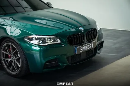 BMW F10 530d전체랩핑 엠페스트디자인 아일오브맨그린 / 용인시 처인구 포곡읍