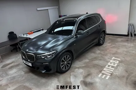 인천랩핑 BMW G05 X5전체랩핑 에이버리 사틴블랙락그레이메탈릭 시공후기 / 용인시 처인구 포곡읍