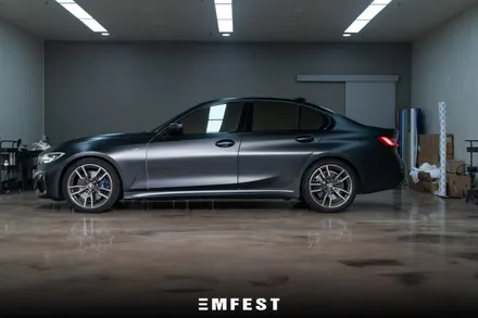 [엠페스트] 인천랩핑 엠페스트스튜디오! BMW G20 M340i전체랩핑 에이버리 사틴블랙락그레이메탈릭 추천 / 용인시 처인구 포곡읍