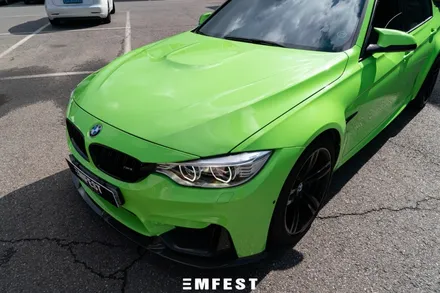 용인랩핑 BMW F80 M3전체랩핑 이노즈텍 애시드그린 / 용인시 처인구 포곡읍