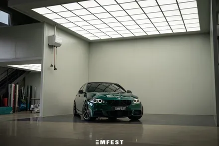 BMW F10 530d전체랩핑 엠페스트디자인 아일오브맨그린 / 용인시 처인구 포곡읍