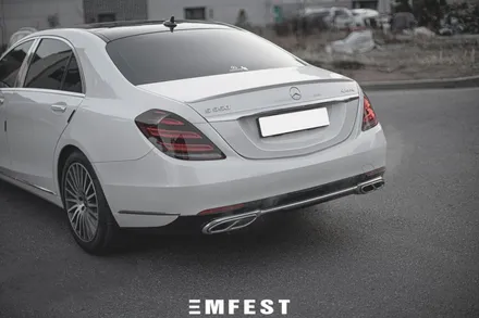 [엠페스트] 인천랩핑,청라랩핑 엠페스트! 벤츠 S350L 에이버리 유광화이트 전체랩핑 시공 / 용인시 처인구 포곡읍