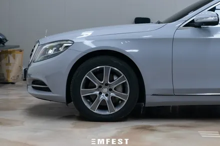 인천랩핑 벤츠 W222 S350D 3M1080 유광쿨그레이 전체랩핑 / 용인시 처인구 포곡읍