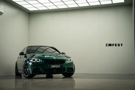 BMW F10 530d전체랩핑 엠페스트디자인 아일오브맨그린 / 용인시 처인구 포곡읍