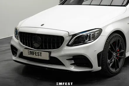 분당랩핑 벤츠 W205 C43AMG카브리올레전체랩핑 이노즈텍 메탈릭 펄화이트 / 용인시 처인구 포곡읍