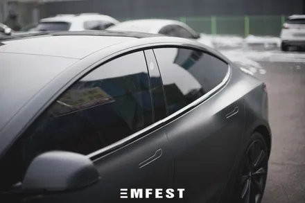 [엠페스트] 테슬라 모델3 전체랩핑은 엠페스트!! 인천랩핑,청라랩핑 잘하는곳! 테슬라 모델3 에이버리 사틴블랙락그레이메탈릭 전체랩핑 / 용인시 처인구 포곡읍