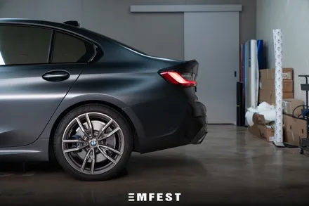 [엠페스트] 인천랩핑 엠페스트스튜디오! BMW G20 M340i전체랩핑 에이버리 사틴블랙락그레이메탈릭 추천 / 용인시 처인구 포곡읍