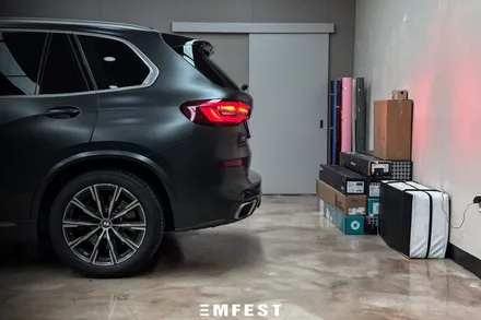 인천랩핑 BMW G05 X5전체랩핑 에이버리 사틴블랙락그레이메탈릭 시공후기 / 용인시 처인구 포곡읍