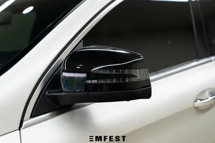 강남랩핑 벤츠 W166 GLE쿠페전체랩핑 3M2080 사틴화이트펄 / 용인시 처인구 포곡읍