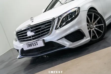 용인랩핑 벤츠 W222 S63전체랩핑 블랙바디에서 매력적인 무광화이트로 연출하기! / 용인시 처인구 포곡읍