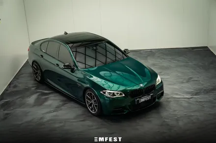 BMW F10 530d전체랩핑 엠페스트디자인 아일오브맨그린 / 용인시 처인구 포곡읍