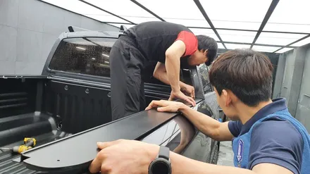 창원 렉스턴 스포츠 칸 카브리오 4단 폴딩 커버 / 창원시 마산회원구 봉암동