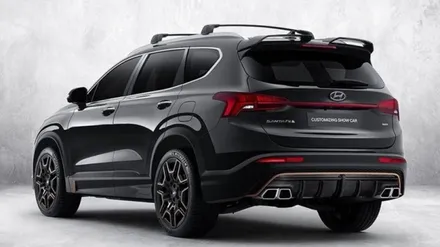 다크나이트 더뉴 산타페N 커스터마이징 쇼카~어메이징하네요~~ ~~와우~~ / 창원시 마산회원구 봉암동