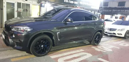 bmw x6  블랙유광 휠복원 휠도색 캘리퍼도색(휠수리) / BMW / X6 / 대구,구미