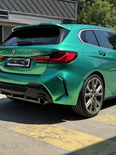 스틱스 아일 오브 맨 그린 메탈릭 ,BMW 135I 전체 랩핑 / 경기 고양 일산동구