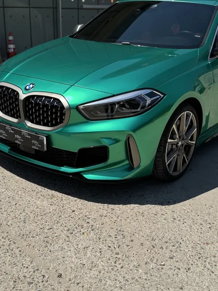 스틱스 아일 오브 맨 그린 메탈릭 ,BMW 135I 전체 랩핑 / 경기 고양 일산동구