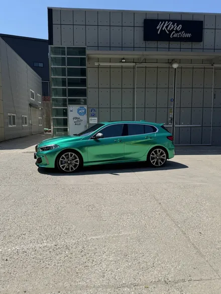 스틱스 아일 오브 맨 그린 메탈릭 ,BMW 135I 전체 랩핑 / 경기 고양 일산동구