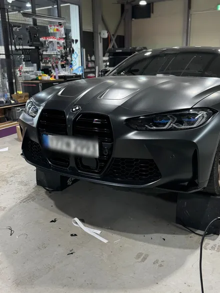 BMW M4 앞범퍼 보험처리 도색 및 랩핑에 렌터카까지 가능. / 경기 고양 일산동구