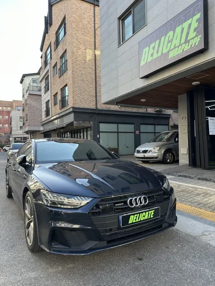 수원•광교•용인 [ 랩핑•PPF 전문 델러컷] 아우디 A7 전체 사틴블랙 랩핑 시공 완료! / 수원, 광교, 영통, 기흥, 수지, 동탄