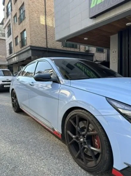 수원/광교/용인 아반떼N 사틴실버 전체 랩핑 시공 했어요! / 수원, 광교, 영통, 기흥, 수지, 동탄