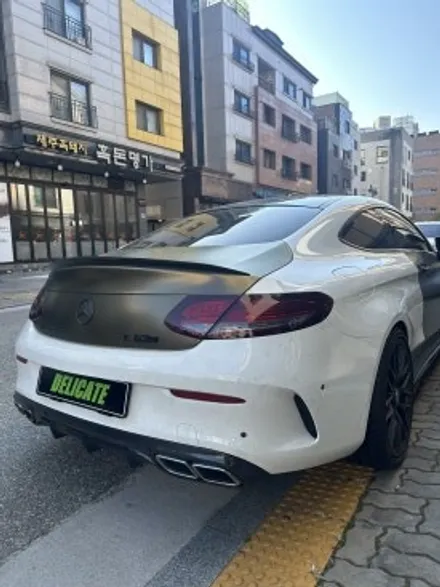 수원/광교/용인 벤츠 C63 AMG 전체 랩핑 제거 / 전체 사틴블랙 랩핑 시공 ! / 수원, 광교, 영통, 기흥, 수지, 동탄