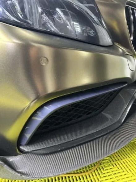 수원/광교/용인 벤츠 C63 AMG 전체 랩핑 제거 / 전체 사틴블랙 랩핑 시공 ! / 수원, 광교, 영통, 기흥, 수지, 동탄