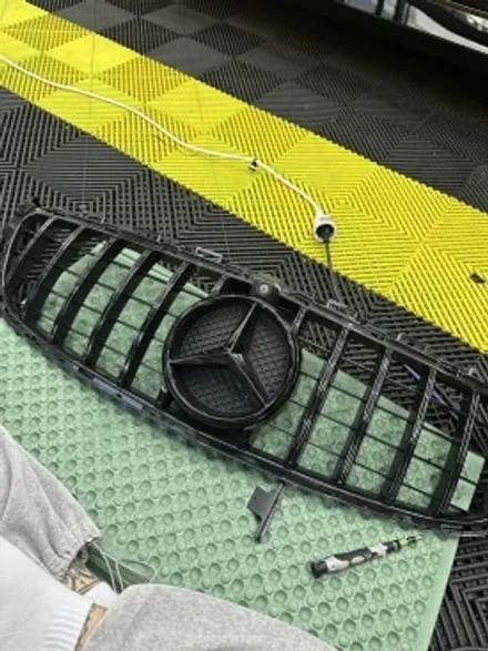 수원/광교/용인 벤츠 C63 AMG 전체 랩핑 제거 / 전체 사틴블랙 랩핑 시공 ! / 수원, 광교, 영통, 기흥, 수지, 동탄