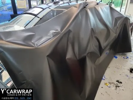 BMW M3 자동차 전체랩핑 :) 타이니봇 사틴블랙 + 트론 데칼 포인트 시공! / 화성 동탄치동천로