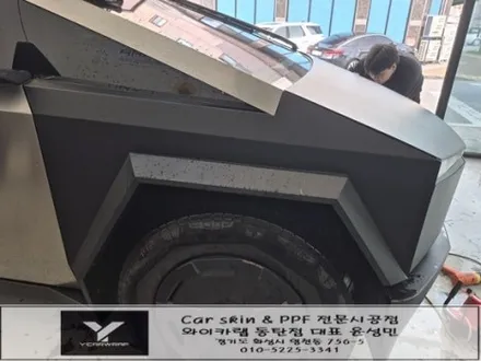 테슬라 사이버트럭 무광블랙 PPF 전체 시공 :) 끝판왕 변신 / 화성 동탄치동천로