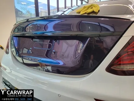 벤츠 E클래스 AMG 자동차 랩핑 비용은? :) 비닐프로그 미드나잇 퍼플 / 화성 동탄치동천로