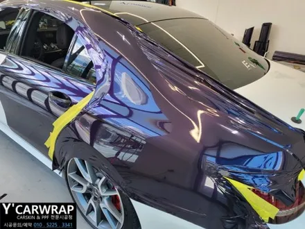 벤츠 E클래스 AMG 자동차 랩핑 비용은? :) 비닐프로그 미드나잇 퍼플 / 화성 동탄치동천로