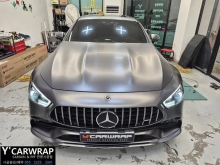 벤츠 GT43 AMG 자동차 전체랩핑 으로 순정무광 처럼 :) 사틴 다크 그레이 / 화성 동탄치동천로