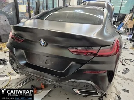 BMW 840I 사틴블랙 전체 랩핑:) 사고 보험처리 시공 / 화성 동탄치동천로
