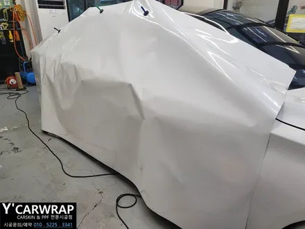 새차 같은 느낌! :) 자동차 전체랩핑 어떤가요? 제네시스 G80 다이아몬드 화이트 컬러 / 화성 동탄치동천로