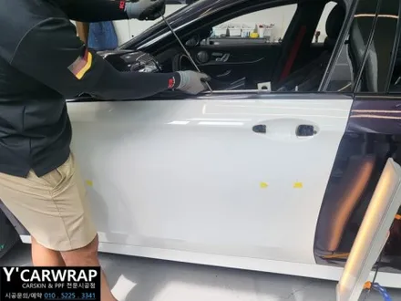 벤츠 E클래스 AMG 자동차 랩핑 비용은? :) 비닐프로그 미드나잇 퍼플 / 화성 동탄치동천로