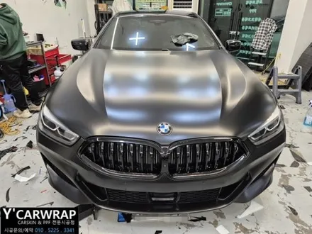 BMW 840I 사틴블랙 전체 랩핑:) 사고 보험처리 시공 / 화성 동탄치동천로